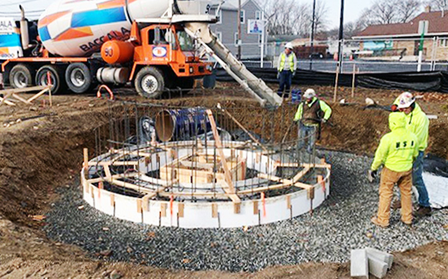 Shadley Associates Landscape Architecture, construction of fountain