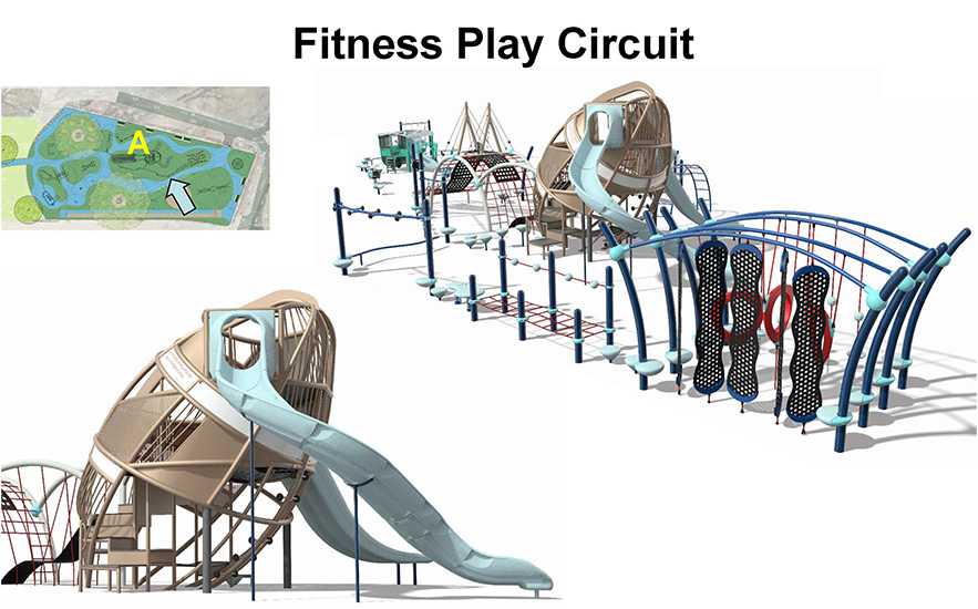 Shadley Associates Landscape Architecture: Gronk Playground Football Structure