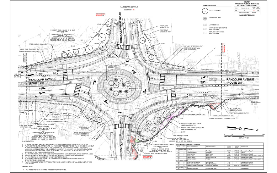 Shadley Associates Landscape Architecture: MASSDOT Rte 28 and Chickatawbut Road