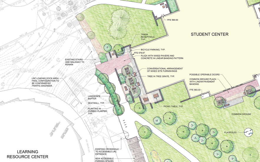 Shadley Associates Landscape Architecture: Worcester State University Student Center Feasibility Study