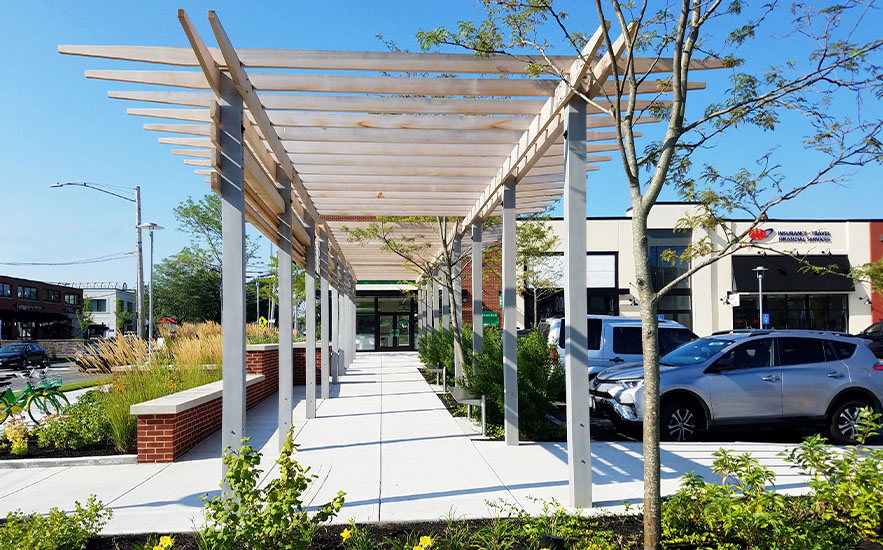 Shadley Associates Landscape Architecture: Newton Nexus arbor