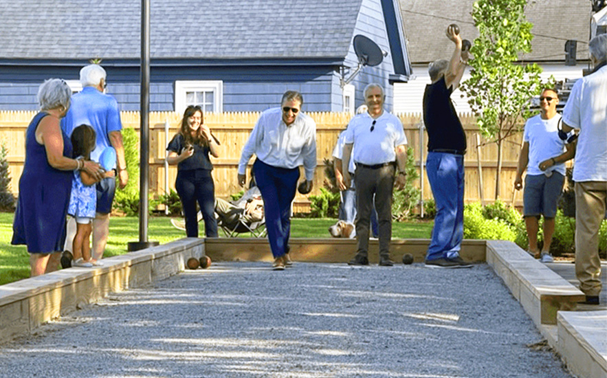 Shadley Associates Landscape Architecture, people playing bocci ball