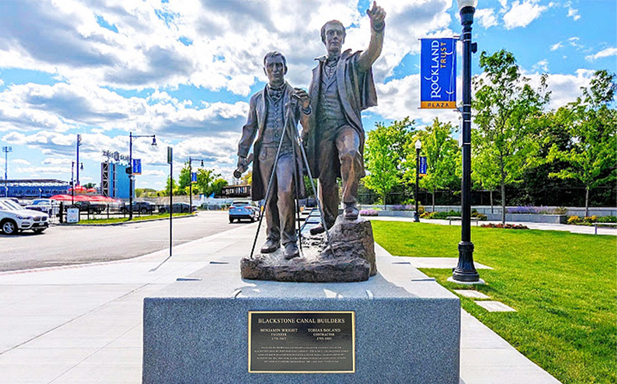 Blackstone Canal Builders Statue