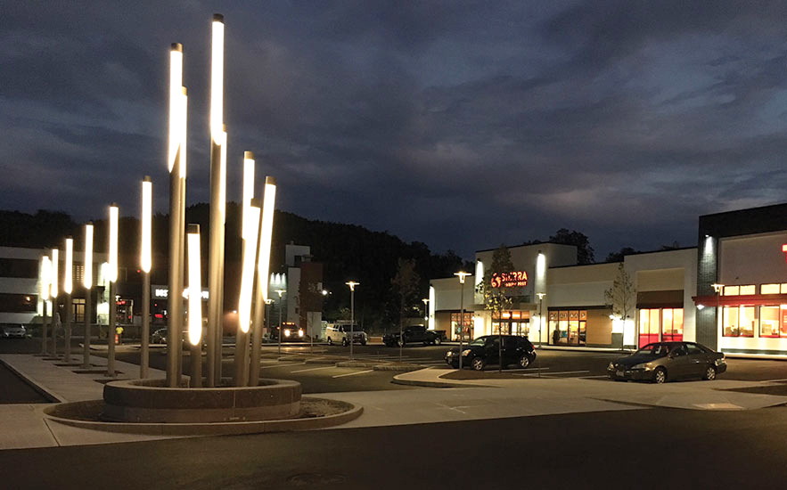 Shadley Associates Landscape Architecture: Newton Nexus at night